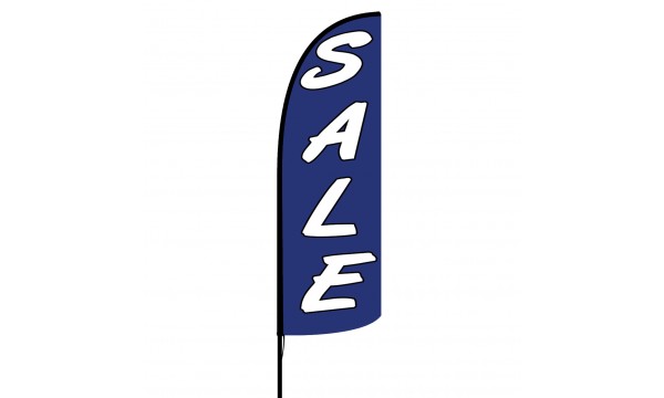 Sale Blue Custom Advertising Flag